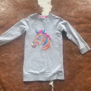 Mini Boden sweatshirt dress 5-6y